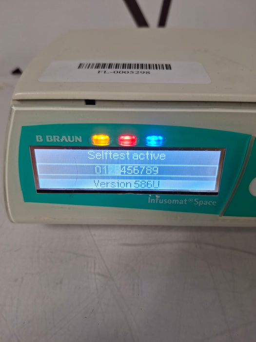 B. Braun Infusomat Space w/Pole Clamp & AC Adapter Infusion Pump