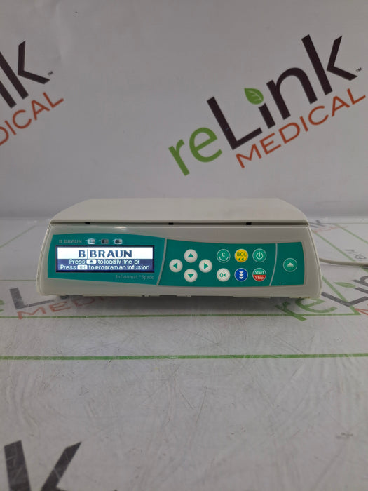 B. Braun Infusomat Space w/Pole Clamp & AC Adapter Infusion Pump