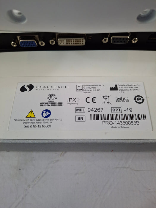 Spacelabs Healthcare Xprezzon 94267 Opt-19 Patient Monitor