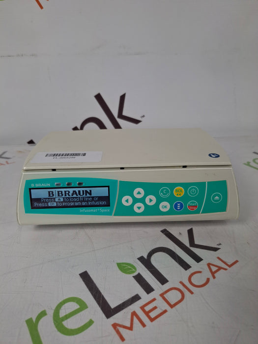 B. Braun Infusomat Space w/Pole Clamp & AC Adapter Infusion Pump