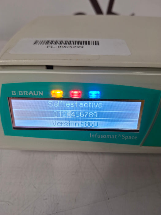 B. Braun Infusomat Space w/Pole Clamp & AC Adapter Infusion Pump