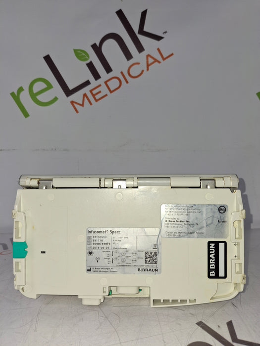 B. Braun Infusomat Space w/Pole Clamp & AC Adapter Infusion Pump