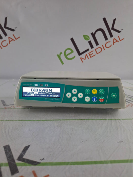 B. Braun Infusomat Space w/Pole Clamp & AC Adapter Infusion Pump