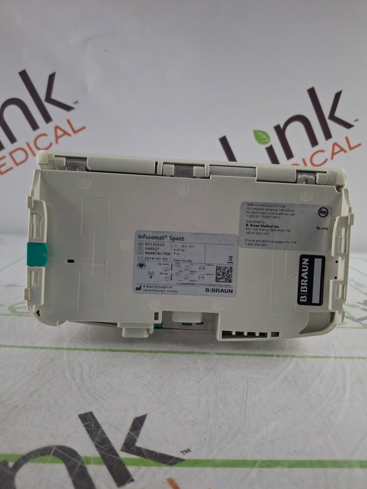 B. Braun Infusomat Space w/Pole Clamp & AC Adapter Infusion Pump