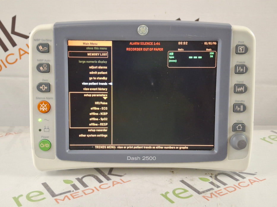 GE Healthcare Dash 2500 Patient Monitor