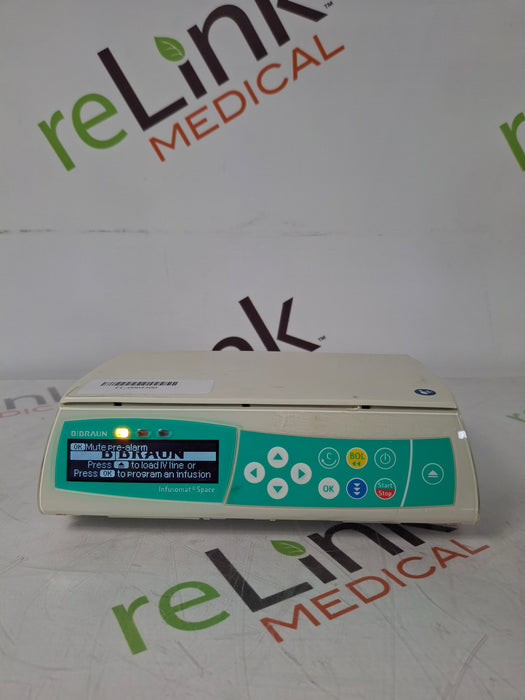 B. Braun Infusomat Space w/Pole Clamp & AC Adapter Infusion Pump