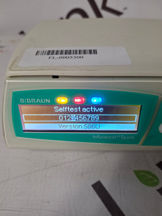 B. Braun Infusomat Space w/Pole Clamp & AC Adapter Infusion Pump