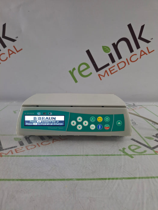 B. Braun Infusomat Space w/Pole Clamp & AC Adapter Infusion Pump
