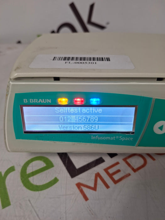 B. Braun Infusomat Space w/Pole Clamp & AC Adapter Infusion Pump