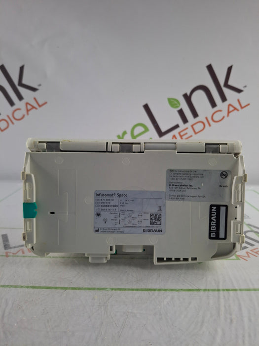 B. Braun Infusomat Space w/Pole Clamp & AC Adapter Infusion Pump