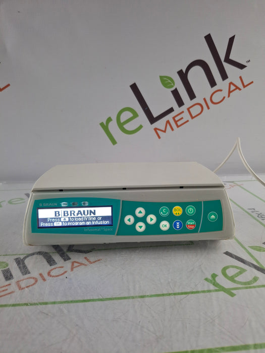 B. Braun Infusomat Space w/Pole Clamp & AC Adapter Infusion Pump