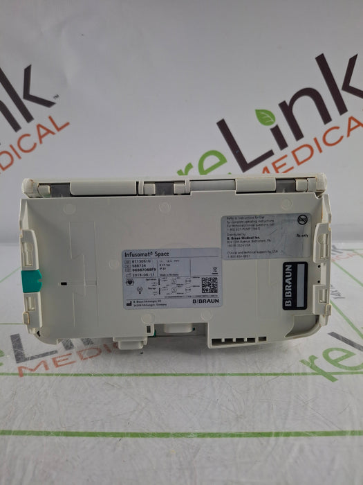 B. Braun Infusomat Space w/Pole Clamp & AC Adapter Infusion Pump