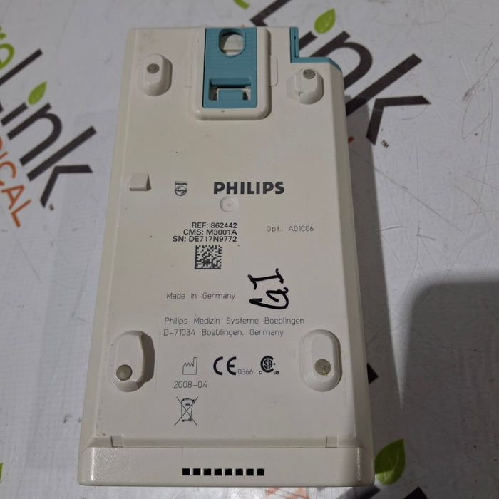Philips M3001A-A01C06 Fast SpO2, NIBP, ECG, Temp, IBP MMS Module