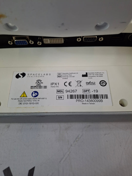 Spacelabs Healthcare Xprezzon 94267 Opt-19 Patient Monitor