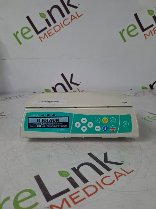 B. Braun Infusomat Space w/Pole Clamp & AC Adapter Infusion Pump