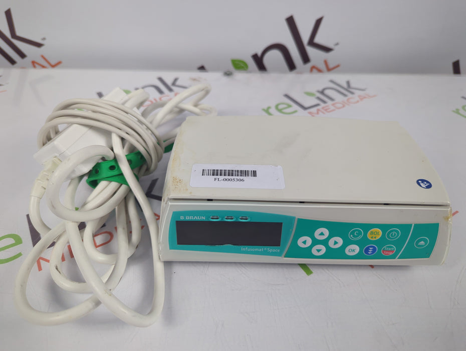 B. Braun Infusomat Space w/Pole Clamp & AC Adapter Infusion Pump