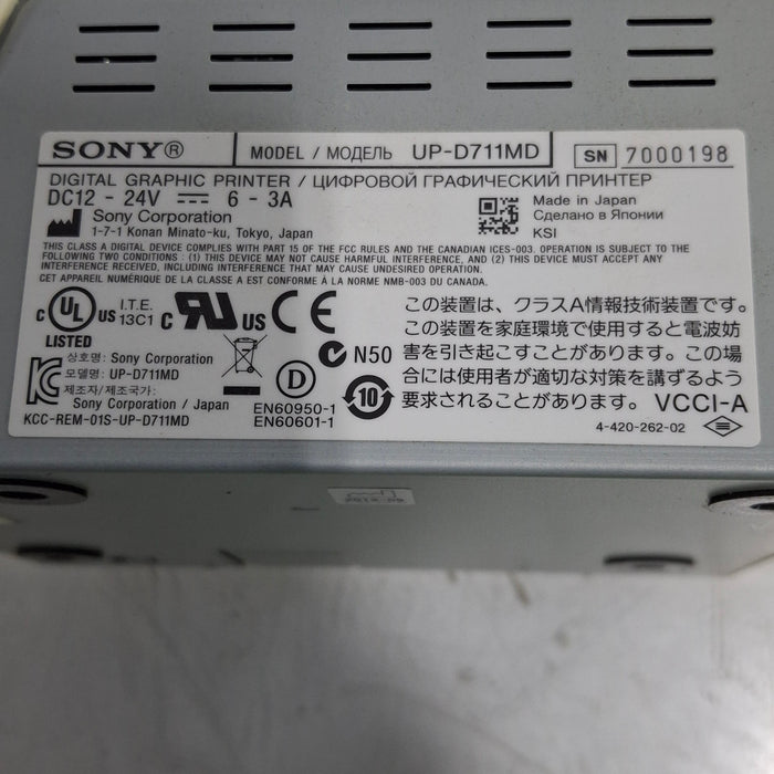 Sony UP-D711MD Digital Graphic Printer