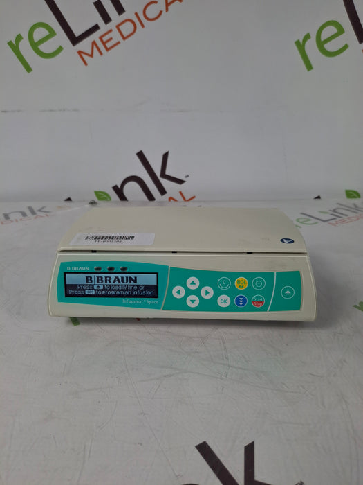 B. Braun Infusomat Space w/Pole Clamp & AC Adapter Infusion Pump