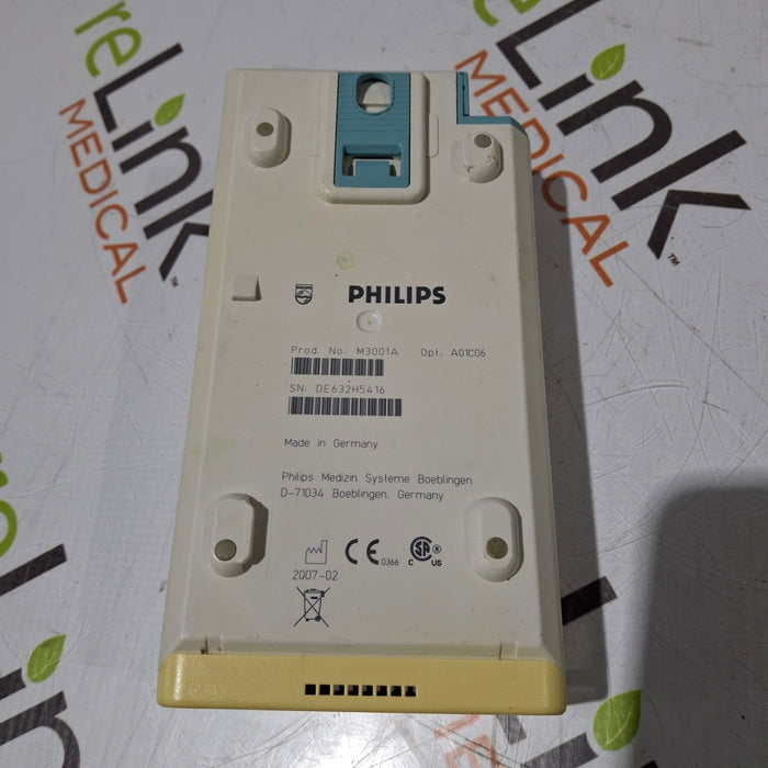 Philips M3001A-A01C06 Fast SpO2, NIBP, ECG, Temp, IBP MMS Module