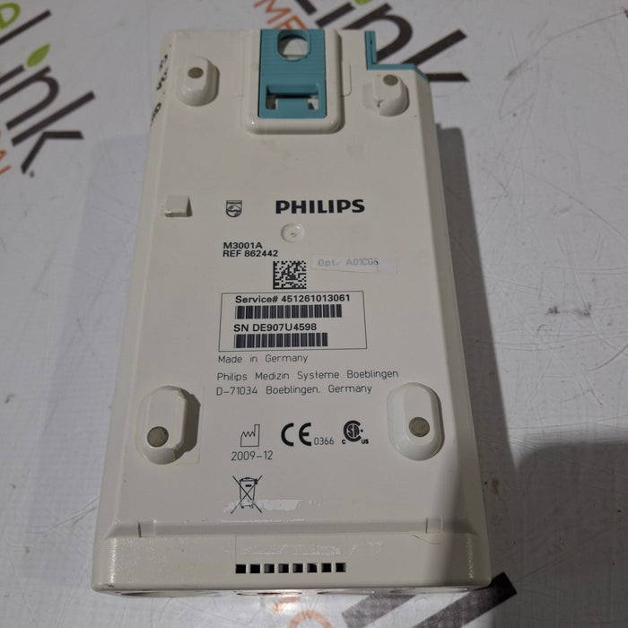 Philips M3001A-A01C06 Fast SpO2, NIBP, ECG, Temp, IBP MMS Module