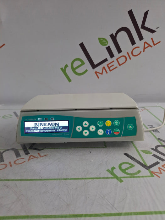 B. Braun Infusomat Space w/Pole Clamp & AC Adapter Infusion Pump