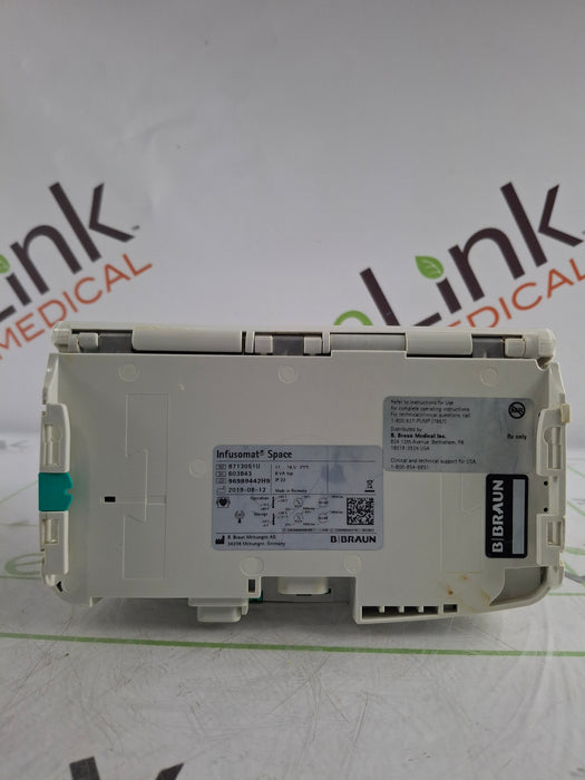 B. Braun Infusomat Space w/Pole Clamp & AC Adapter Infusion Pump