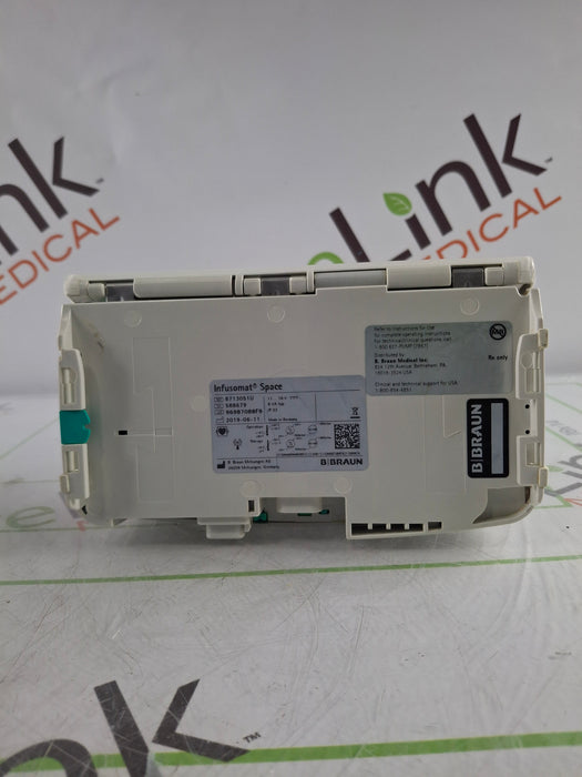 B. Braun Infusomat Space w/Pole Clamp & AC Adapter Infusion Pump