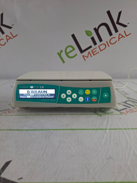 B. Braun Infusomat Space w/Pole Clamp & AC Adapter Infusion Pump