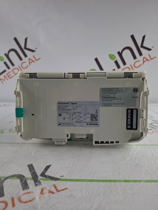 B. Braun Infusomat Space w/Pole Clamp & AC Adapter Infusion Pump