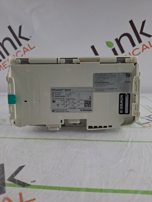 B. Braun Infusomat Space w/Pole Clamp & AC Adapter Infusion Pump