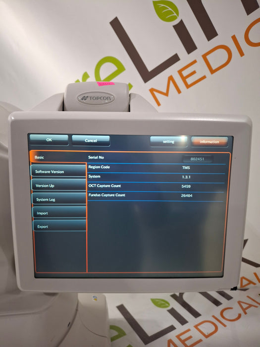 Topcon Medical 3D OCT-1 Maestro Optical Coherence Tomography
