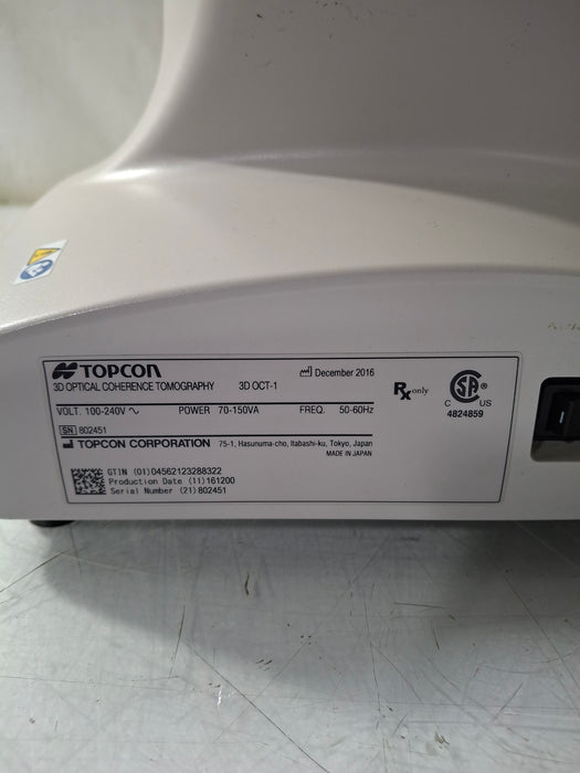 Topcon Medical 3D OCT-1 Maestro Optical Coherence Tomography