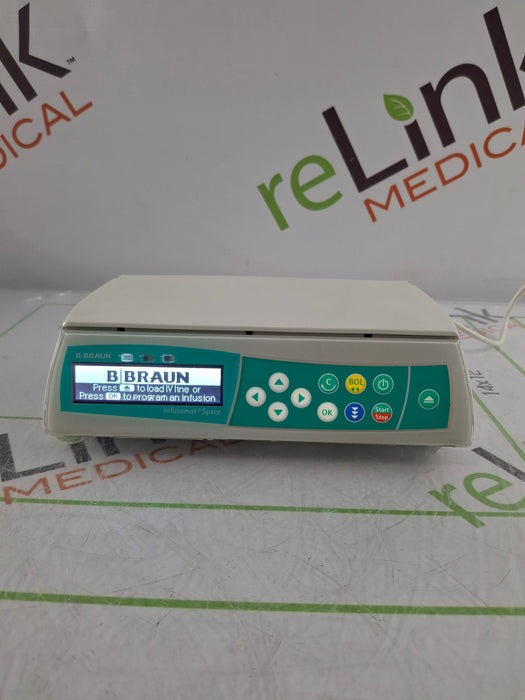 B. Braun Infusomat Space w/Pole Clamp & AC Adapter Infusion Pump