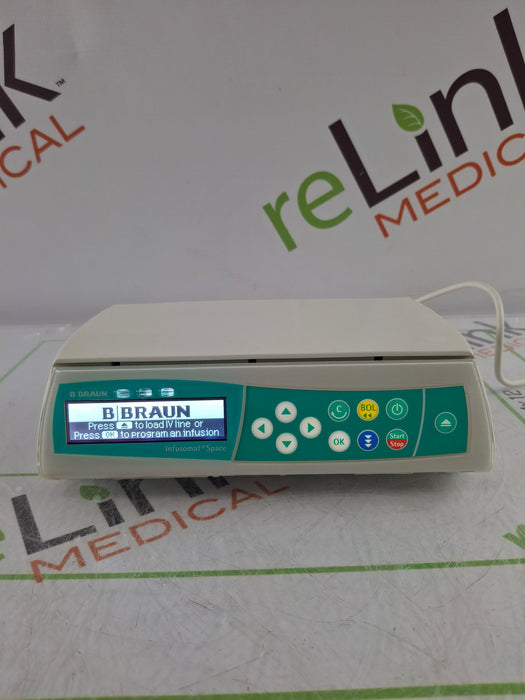 B. Braun Infusomat Space w/Pole Clamp & AC Adapter Infusion Pump