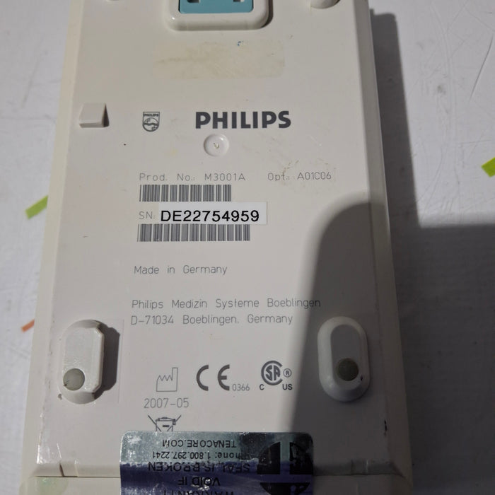 Philips M3001A-A01C06 Fast SpO2, NIBP, ECG, Temp, IBP MMS Module