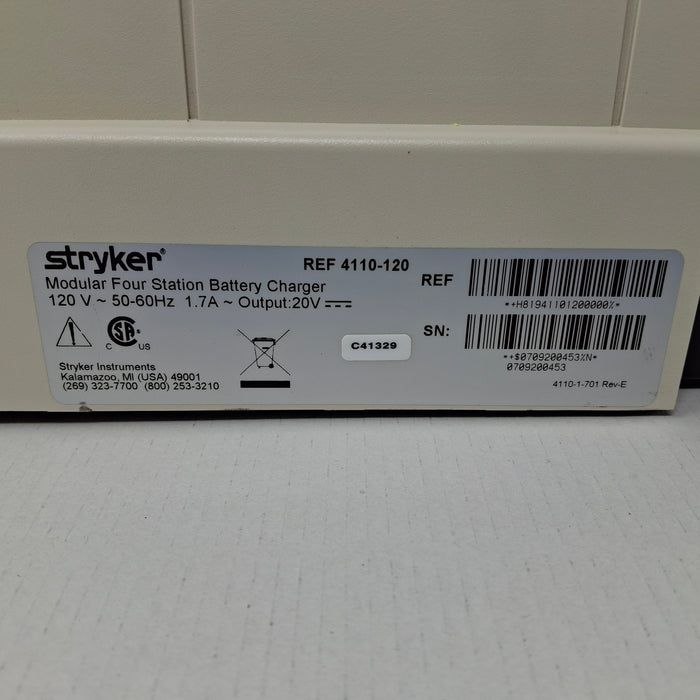Stryker 4110-120 Four Station Battery Charger