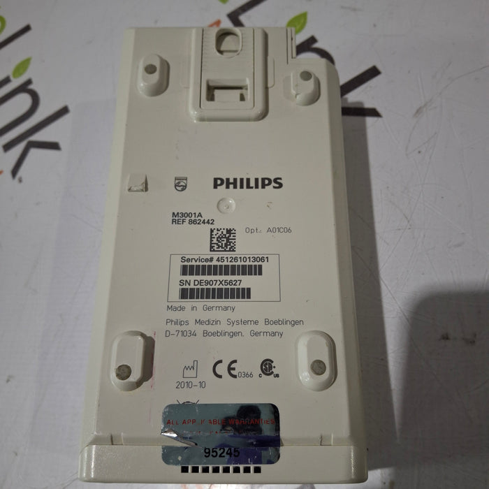 Philips M3001A-A01C06 Fast SpO2, NIBP, ECG, Temp, IBP MMS Module
