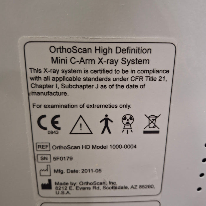Orthoscan HD 1000-0004 Mini C-Arm