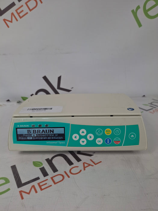 B. Braun Infusomat Space w/Pole Clamp & AC Adapter Infusion Pump