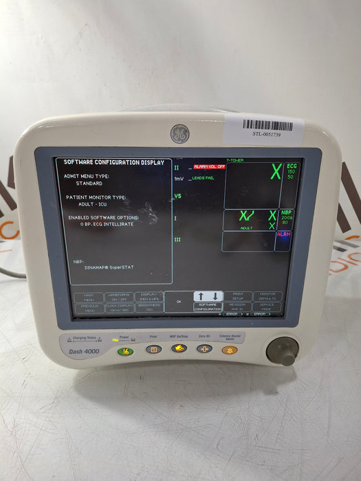 GE Healthcare Dash 4000 - GE/Nellcor SpO2 Patient Monitor