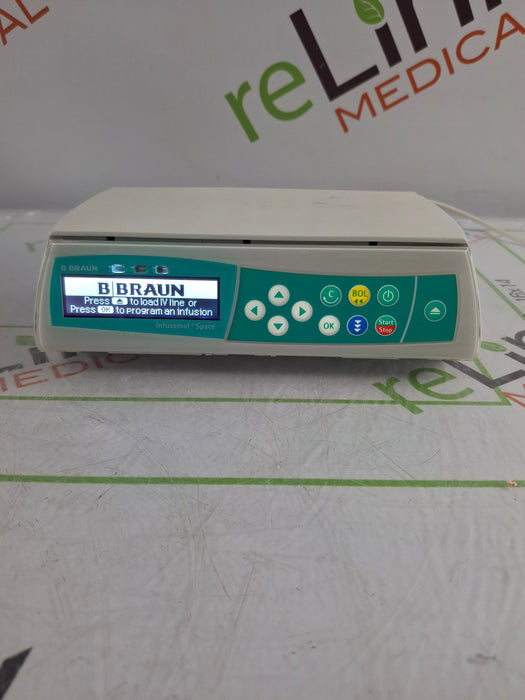 B. Braun Infusomat Space w/Pole Clamp & AC Adapter Infusion Pump