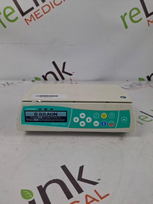 B. Braun Infusomat Space w/Pole Clamp & AC Adapter Infusion Pump