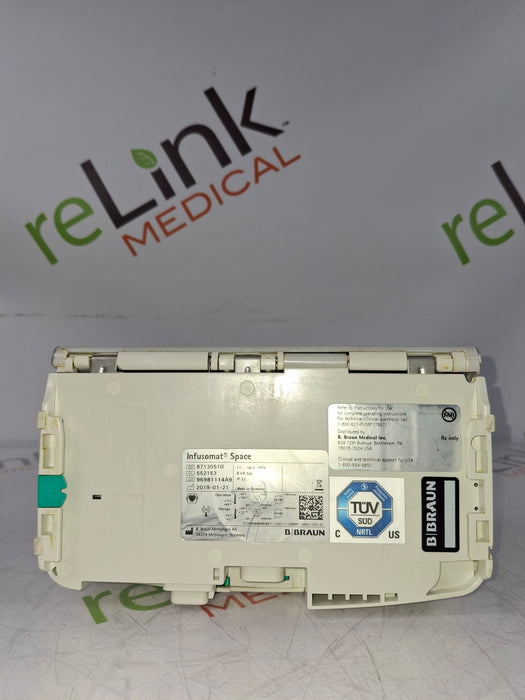 B. Braun Infusomat Space w/Pole Clamp & AC Adapter Infusion Pump