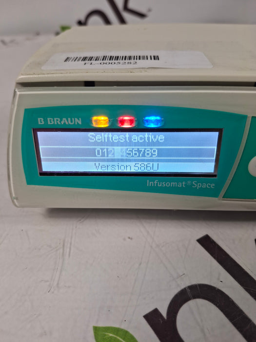 B. Braun Infusomat Space w/Pole Clamp & AC Adapter Infusion Pump