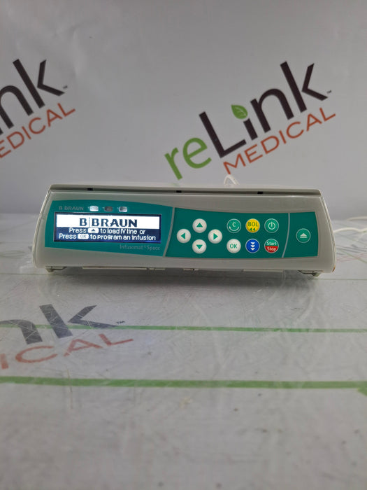 B. Braun Infusomat Space w/Pole Clamp & AC Adapter Infusion Pump
