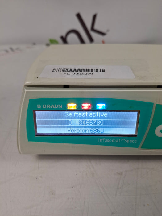 B. Braun Infusomat Space w/Pole Clamp & AC Adapter Infusion Pump