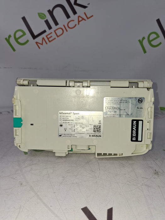 B. Braun Infusomat Space w/Pole Clamp & AC Adapter Infusion Pump