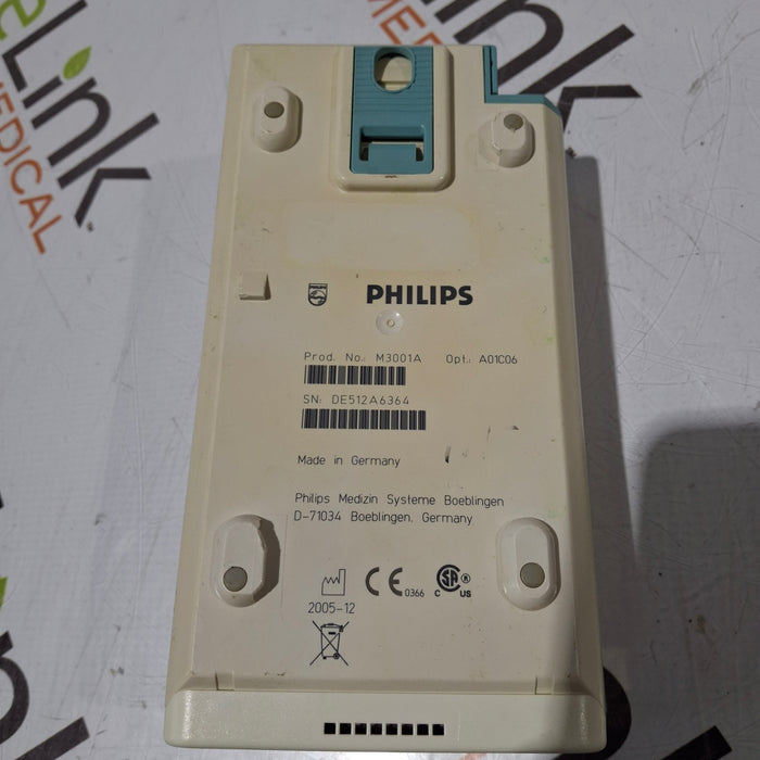 Philips M3001A-A01C06 Fast SpO2, NIBP, ECG, Temp, IBP MMS Module