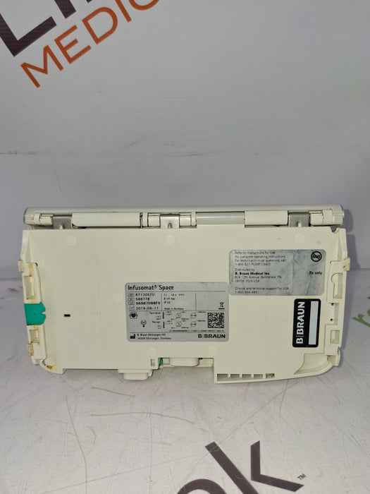 B. Braun Infusomat Space w/Pole Clamp & AC Adapter Infusion Pump