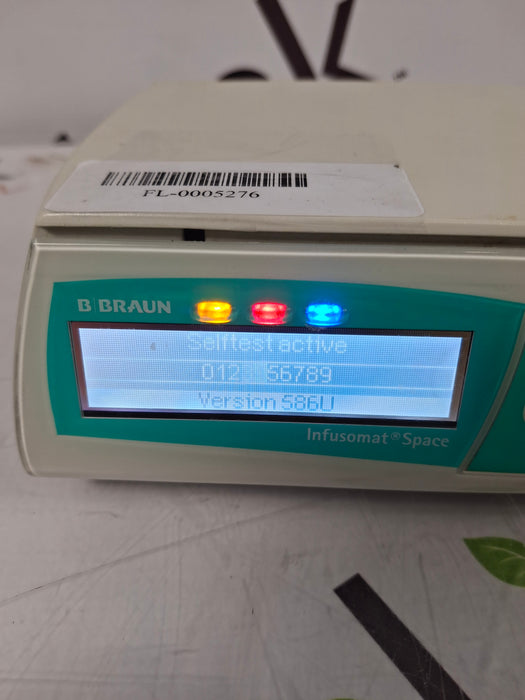 B. Braun Infusomat Space w/Pole Clamp & AC Adapter Infusion Pump